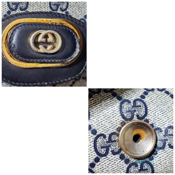 Gucci Black and Cream Monogram Shoulder Bag - Picture 6 of 16